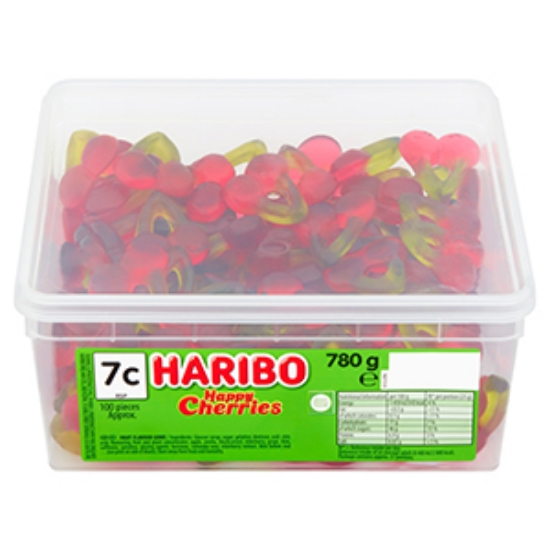 Picture of Haribo Tubs Happy Cherries 7c x100